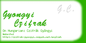 gyongyi czifrak business card